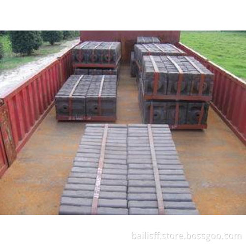 Mn18Cr2 Steel Casting Ball Mill Liners For Cement Mill DF04